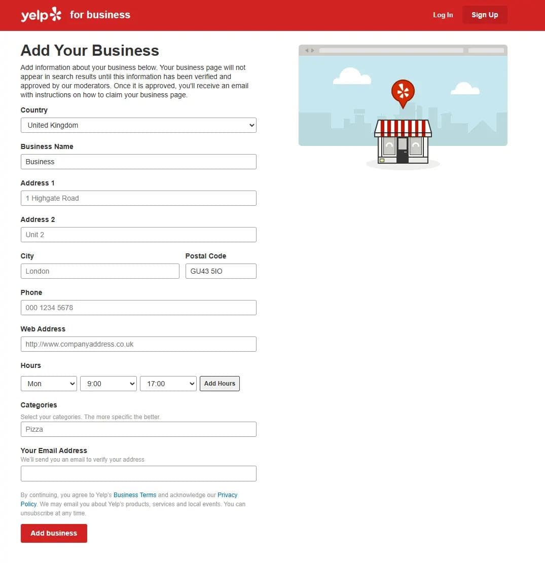 Enter Your Core Business Details