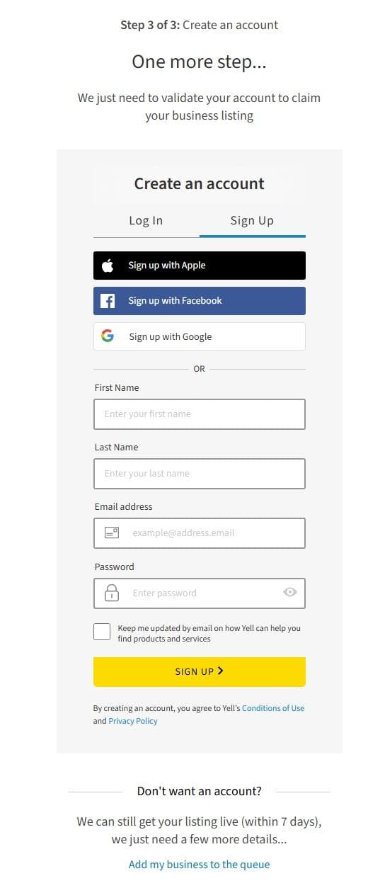 Create Your Account or Join the Queue